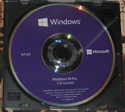 Windows 10 Installation Disc + Single Use Retail License Key
